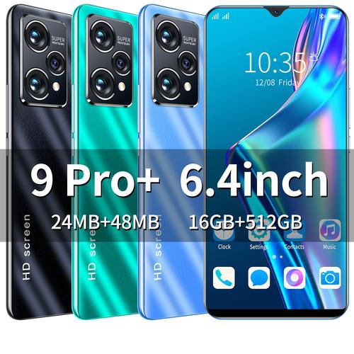 工廠直銷9 Pro 6.4寸水滴屏安卓爆款，跨境外貿(mào)智能手機(jī)的超值之選